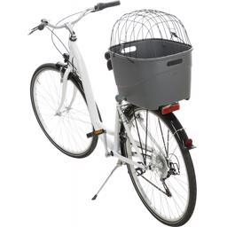 Cykelkorg för bagagebärare i plast i grått